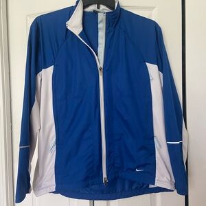Nike Blue and White Women's Jacket